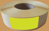 Blanco etiketten op rol - 50 x 25 mm rechthoek - geel radiant