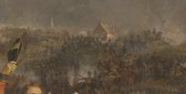 Jan Willem Pieneman, De Slag bij Waterloo 1824 op canvas, afmetingen van dit schilderij zijn 75x100 cm