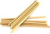 Bamboe rietjes 10 stuks - zero waste bamboo straws - herbruikbaar - milieuvriendelijk- ecofriendly - 20cm