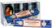 Wierookstokjes Satya Nag Champa (12 pakjes van 15 gram)