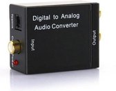 NÖRDIC SGM-107 Digitaal naar analoog audio omzetter, Toslink en coaxiaal naar RCA L / R-audio, Zwart