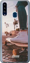 Samsung Galaxy A20s Hoesje Transparant TPU Case - Skateboarding #ffffff