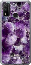 Huawei P Smart (2020) Hoesje Transparant TPU Case - Purple Geode #ffffff
