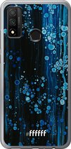 Huawei P Smart (2020) Hoesje Transparant TPU Case - Bubbling Blues #ffffff