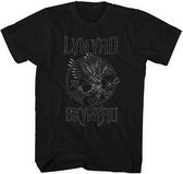 Lynyrd Skynyrd Heren Tshirt -XL- '73 Eagle Guitar Zwart