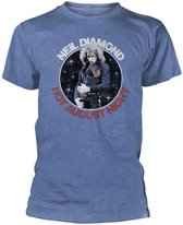 Neil Diamond Heren Tshirt -XXL- Hot August Night Blauw