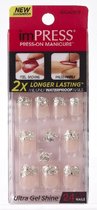 KISS Impress  nails press-on manicure  24 nails ultra gel shine  BIPD270 One Shine day