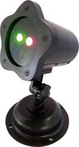 PLATINET POL02 Kerstverlichting laser projector 230V, groen-rood, IP44 met afstandsbediening