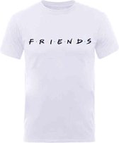 Friends Heren Tshirt -S- Logo Wit