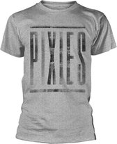 Pixies Heren Tshirt -M- Dirty Logo Grijs