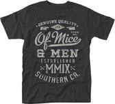 Of Mice & Men Heren Tshirt -XL- Genuine Zwart