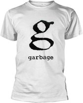 Garbage Heren Tshirt -S- Logo Wit