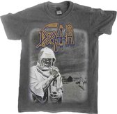 Death Heren Tshirt -S- Leprosy - Vintage Wash Grijs