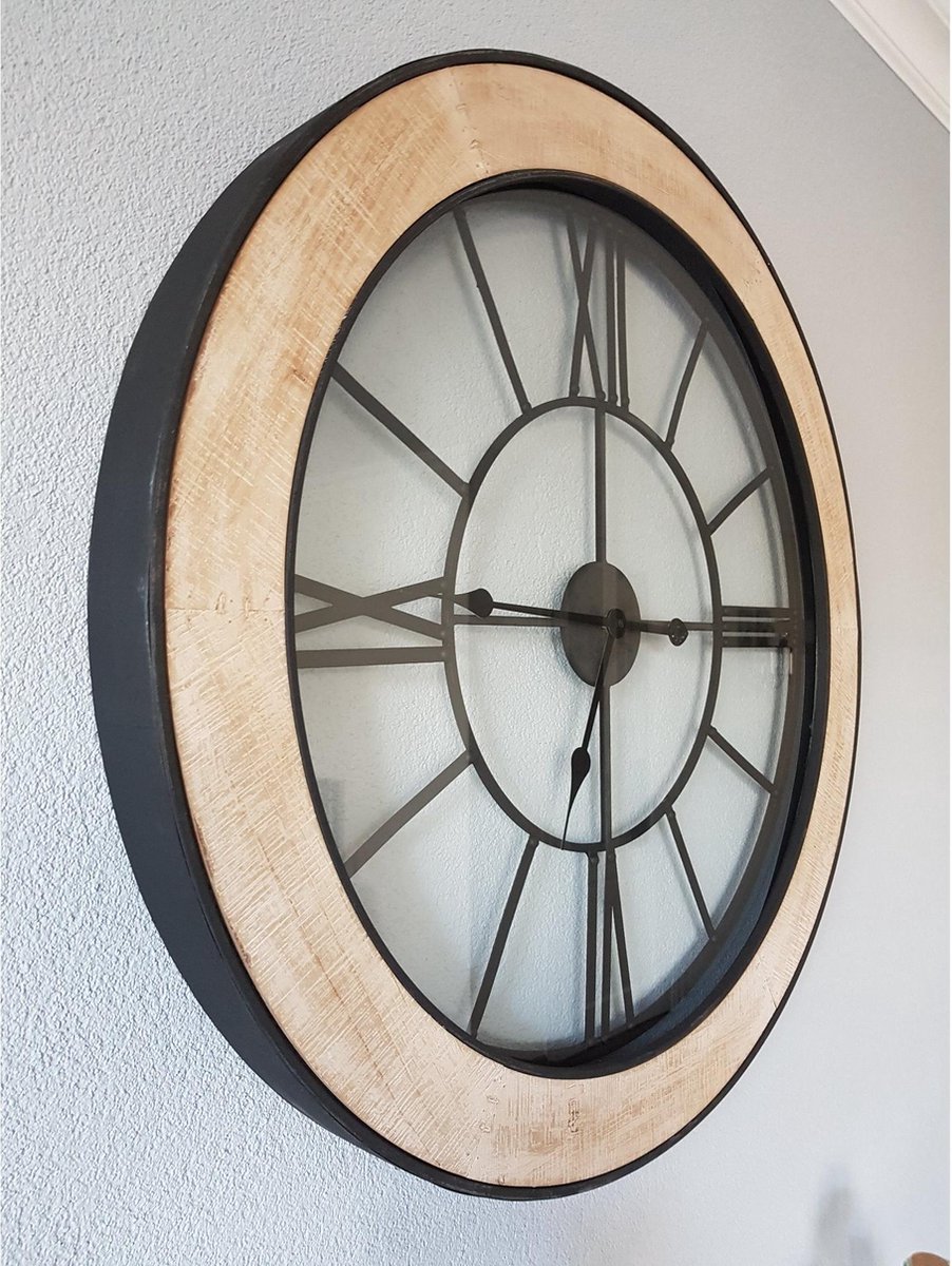 Pytha Sight Grande horloge murale pour décoration d'intérieur, horloge murale industrielle