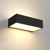 Wandlamp Eindhoven 150 Zwart - LED 2x8W 2700K 2x720lm - IP54 > wandlamp binnen zwart | wandlamp buiten zwart | wandlamp zwart | buitenlamp zwart | muurlamp zwart | led lamp zwart |