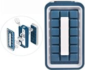 Plumavera IJsblokjesvorm-IJsvormpjes-IJsblokjesvorm met deksel-IJsblokjesvorm van silicone