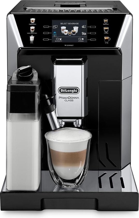 De'Longhi PrimaDonna ECAM 550.65.SB - Volautomatische espressomachine - Zwart/Zilver