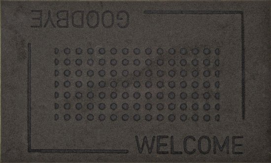 Esschert Design Deurmat - Welcome - Goodbye - 45 X 75 Cm Rubber Zwart