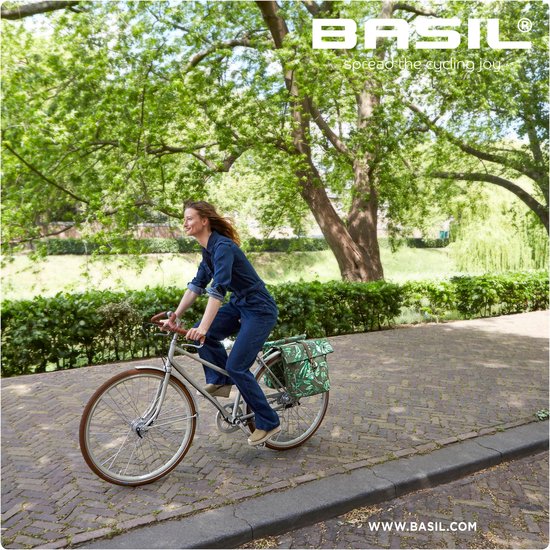 Basil Ever-Green Dubbele fietstas - Groen - 32 Liter van Basil — afbeelding 5