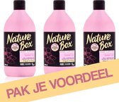 Nature Box Almond Hydraterende Bodylotion - 3 x 385 ml - Voordeelverpakking