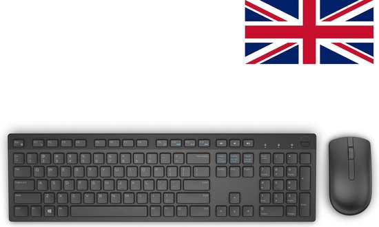 Rimpelingen Vervagen Toestand Dell KM636 Draadloos toetsenbord en muis - QWERTY Brits-Engels (£) - Zwart  | bol.com