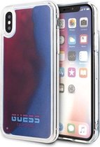 Guess Liquid Glow in the Dark Hard Case - Apple iPhone X/XS (5.8") - Blauw