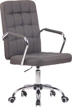 Bureaustoel - Bureaustoel voor volwassenen - Design - Stof - Donkergrijs - 56x60x103 cm