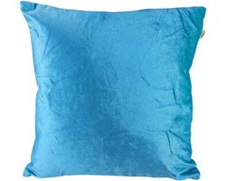 Dutch Decor sierkussenhoes ELLY - Blauw / Beige - 45 x 45 cm - Polyester - Vierkant