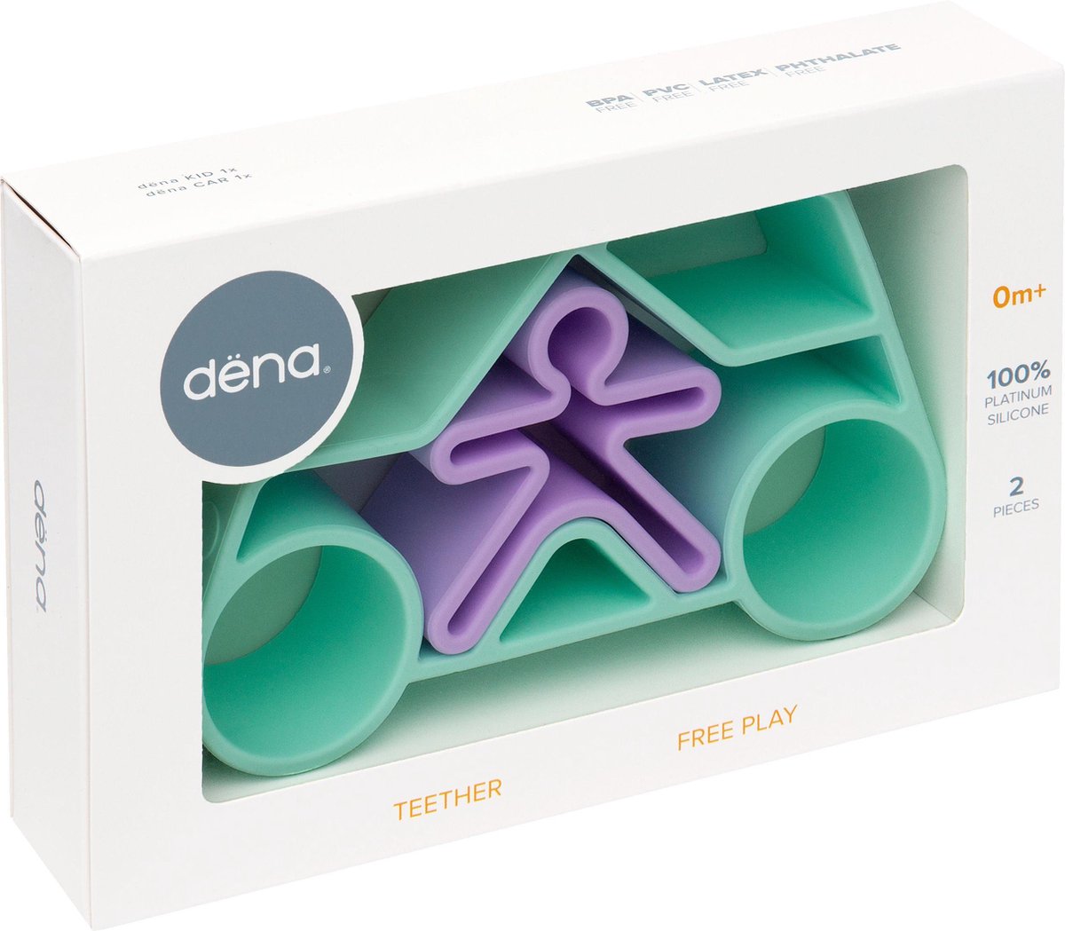 DENA 1 Car + 1 Kid Green Pastel