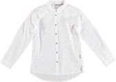 Garcia langer off white katoenen meisjes blouse - Maat 128