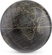 Authentic Models - Vaugondy Sphere, Black - Wereldbol - wereldbol decoratie - Woonkamer decoratie - Ø 14 Cm