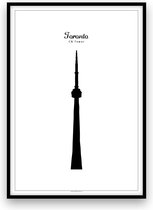 Toronto stadposter - Zwart-wit