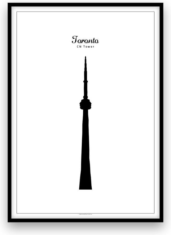 Toronto stadposter - Zwart-wit