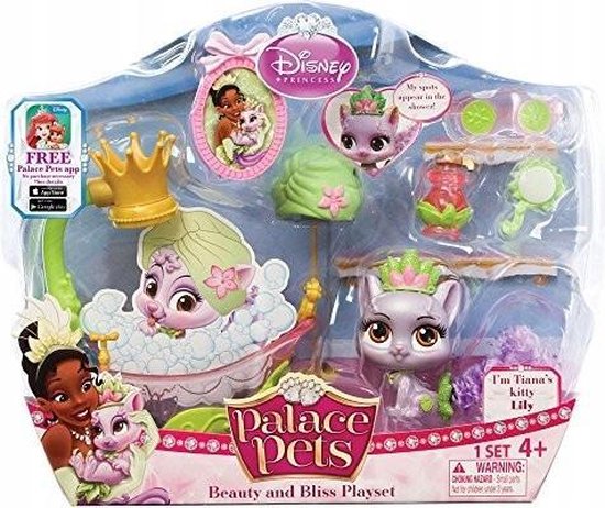 Verovering openbaring Daar Disney Princess Palace Pets - Beauty and Bliss Playset (Tiana's Kitty,  Lily) | bol.com