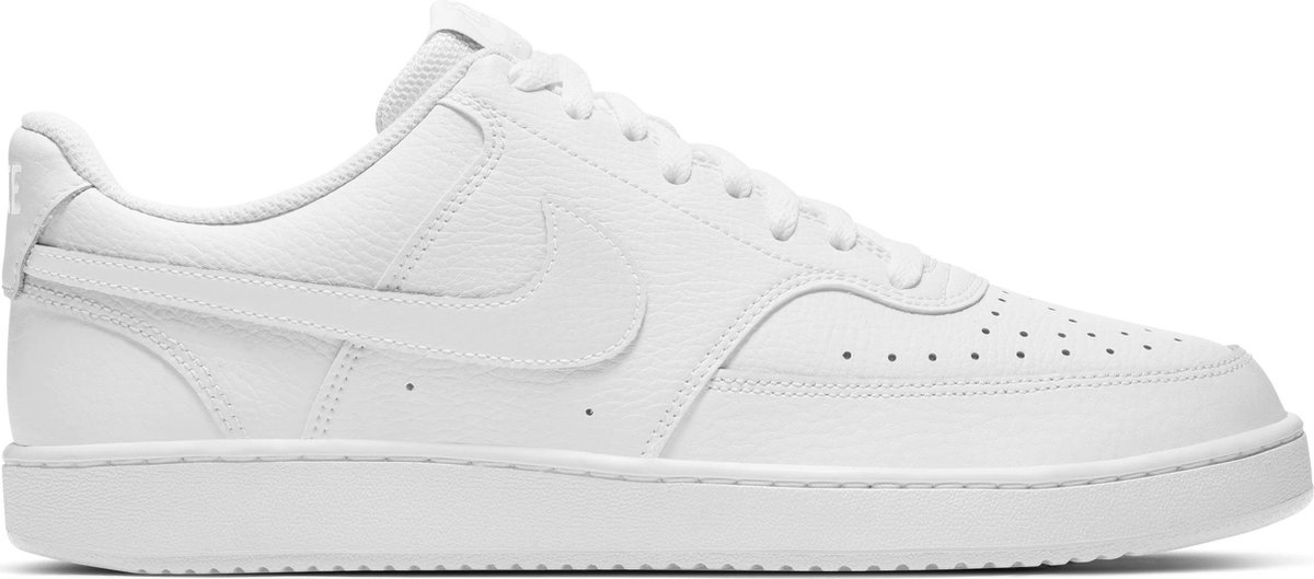 bol.com | Nike Court Vision Low Heren Sneakers - White/White-White - Maat 45