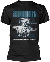 Soundgarden Heren Tshirt -L- Jesus Christ Pose Zwart