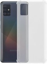 Siliconen hoesje voor Samsung Galaxy A51 - Schok bestendig - Transparant - Inclusief 1 extra screenprotector