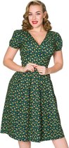 Sheen Valentina Floral 40's Jurk Groen