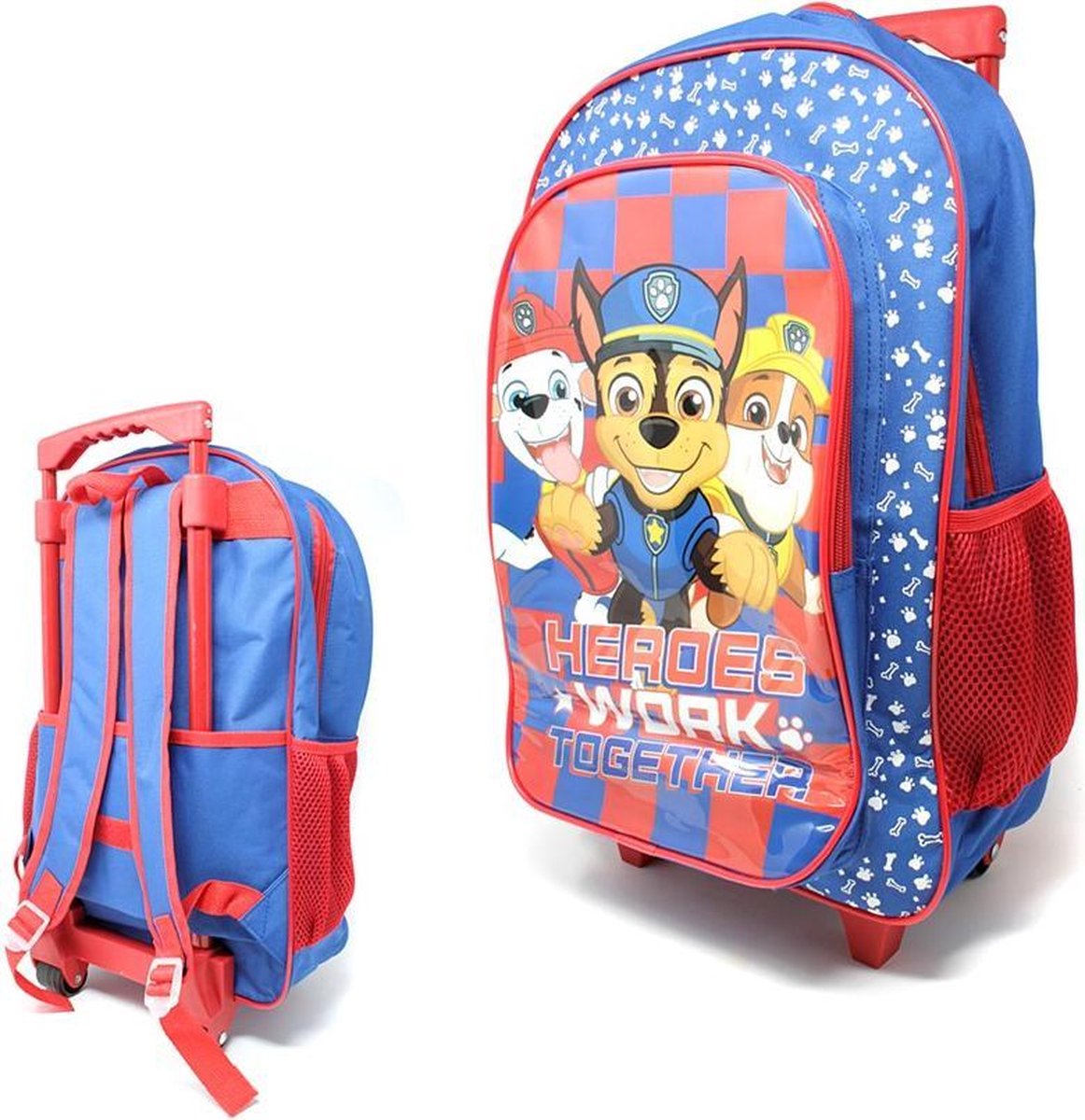 PAW PATROL Trolley Rugzak School Tas Logeren 6-12 Jaar