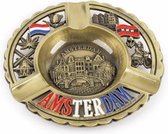 Asbak Rond Amsterdam Compilatie Brons - Souvenir