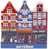 Magneet Delftblue/Pancake/Bikeshop - Souvenir