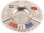 Asbak Rond Amsterdam Compilatie Zilver - Souvenir