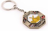 Sleutelhanger 8-kant Draaiend Holland Brons - Souvenir