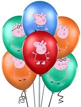 Peppa Pig George 16 ballonnen Mama Papa Big - kinderfeestje - verjaardag versiering - Latex ballon feestpakket