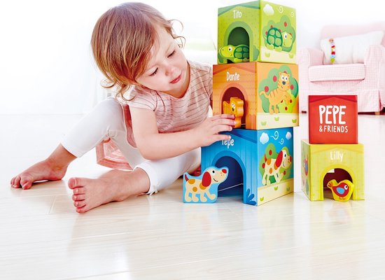 Hape Stapeltoren Vriendschappen 9-delig - Stapeltoren van Hape — afbeelding 3
