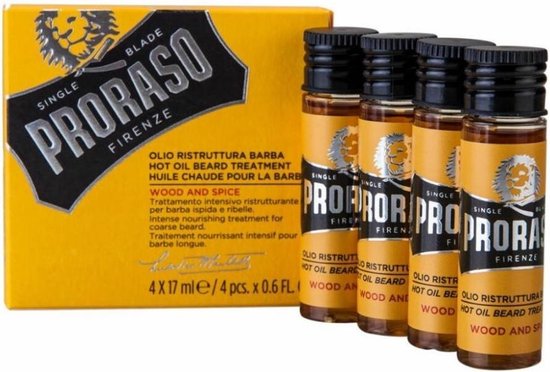 Baard Olie Yellow Proraso Warm (4 x 17 ml)