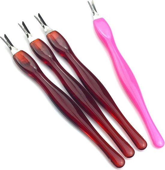 Nagelriem trimmer - nagelriem mesje - Nagelriem vorkje - Roze