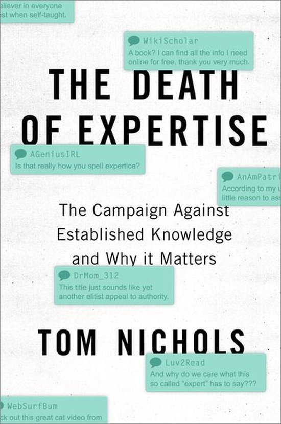 The Death of Expertise - cover