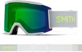 Smith Squad XL goggle sport white / chromapop everyday green mirror (met extra lens)