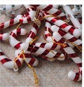 ProductGoods - rouge de cannes de sucrerie - Candy Canes - Pendentifs Suspensions de Noël - Set de 24 pièces - Décoration de Noël - Noël
